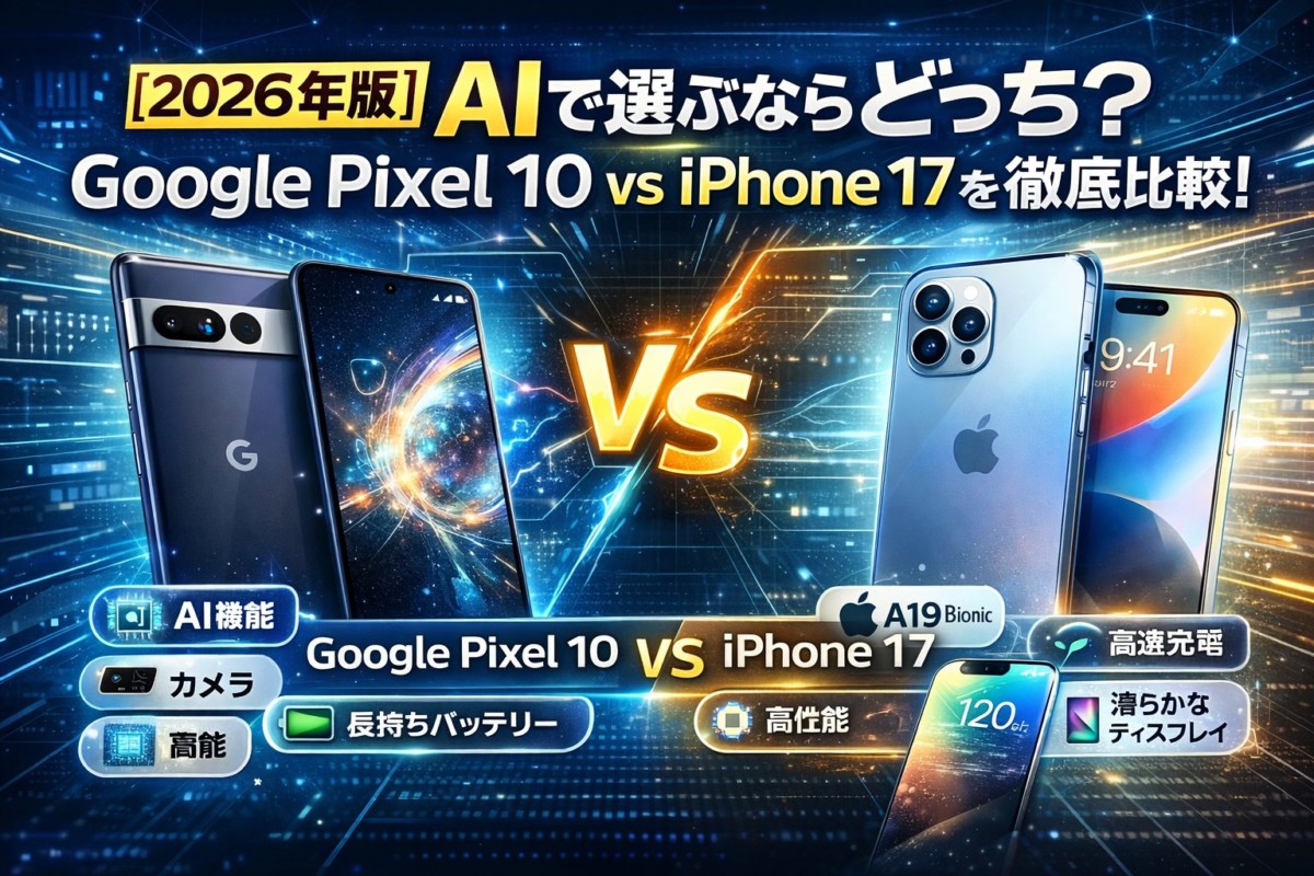 AIで選ぶならどっち？pixel10vsiPhone17